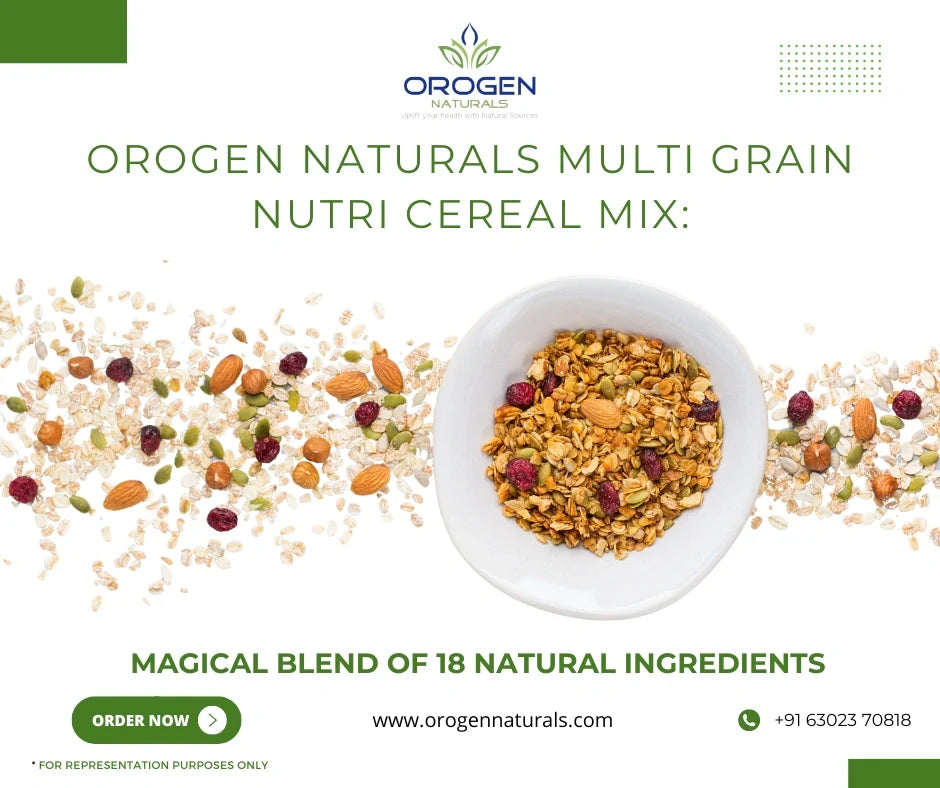 Orogen Naturals Multi grain Nutri Cereal Mix: A Balanced Solution for Diabetics